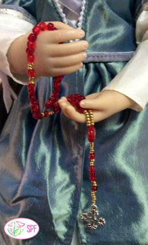 Sweet Pea Fashions Tutorials & Crafts Doll-Sized Rosary Doll Jewelry Pattern Pixie Faire
