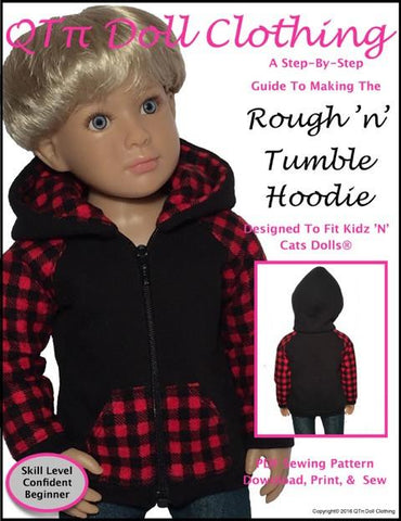 QTπ Doll Clothing Kidz n Cats Rough 'n' Tumble Hoodie for Kidz N Cats Dolls Pixie Faire