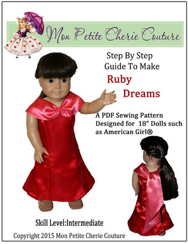 Mon Petite Cherie Couture 18 Inch Modern Ruby Dreams 18" Doll Clothes Pixie Faire