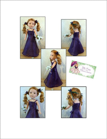 Mon Petite Cherie Couture WellieWishers Emerald Beauty Dress 14.5" Doll Clothes Pattern Pixie Faire