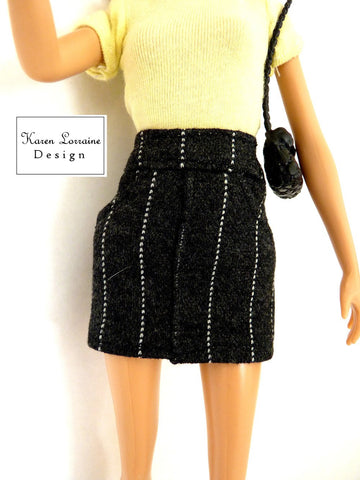 Karen Lorraine Design Barbie Shanghai Skirt Pattern for 9 -11-1/2" Fashion Dolls Pixie Faire
