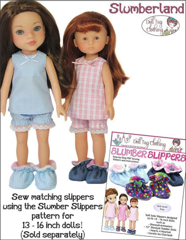 Doll Tag Clothing H4H/Les Cheries Slumberland Pattern for Les Cheries and Hearts for Hearts Girls Dolls Pixie Faire
