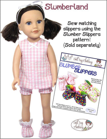 Doll Tag Clothing Journey Girl Slumberland Pattern for 18" - 19" Slim Dolls Pixie Faire