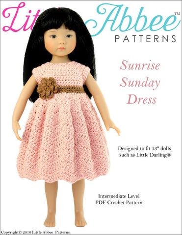 Little Abbee Little Darling Sunrise Sunday Dress for Little Darling Dolls Pixie Faire