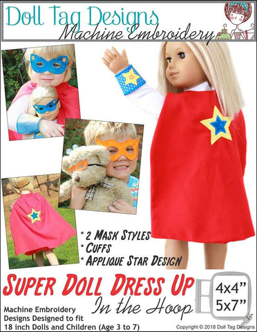 Doll Tag Clothing Machine Embroidery Design Super Doll Dress Up Machine Embroidery Designs Pixie Faire