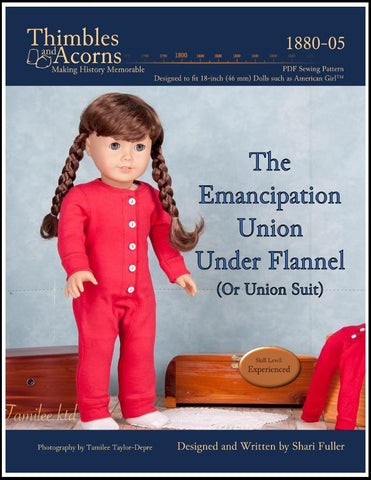 Thimbles and Acorns 18 Inch Historical Union Suit 18" Doll Clothes Pattern Pixie Faire