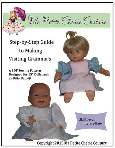 Mon Petite Cherie Couture Bitty Baby/Twin Visiting Gramma's 15" Baby Doll Clothes Pixie Faire
