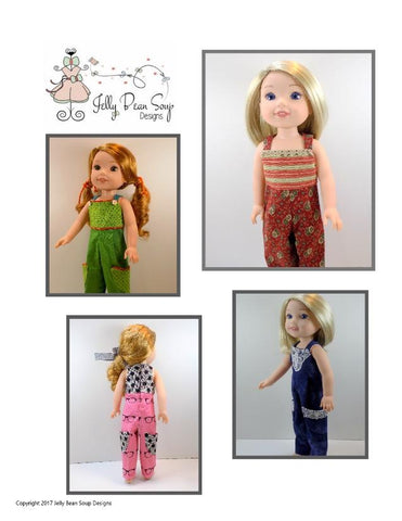 Jelly Bean Soup Designs WellieWishers City Casual 14.5" Doll Clothes Pattern Pixie Faire