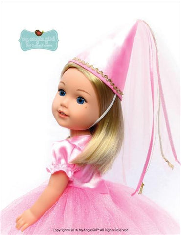 My Angie Girl WellieWishers Story Book Collection: Pointy Hat and Princess Crowns 14.5" Doll Clothes Pattern Pixie Faire