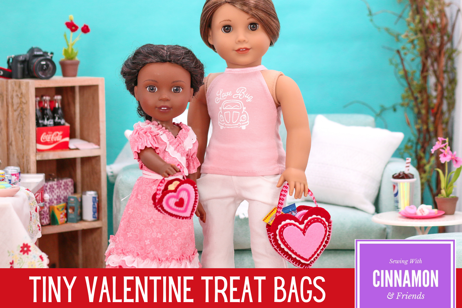 Sewing A Themed Wardrobe: Tiny Valentine Treat Bag Tutorial