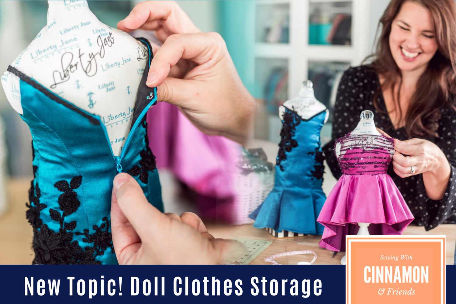Doll Clothes Storage & Organization - Topic Overview and Dress From Sew Along