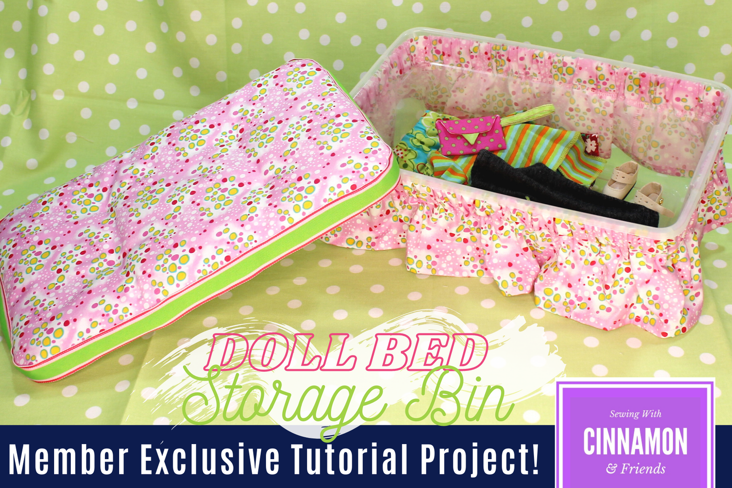 Doll Clothes Storage - The Doll Bed Storage Bin Tutorial