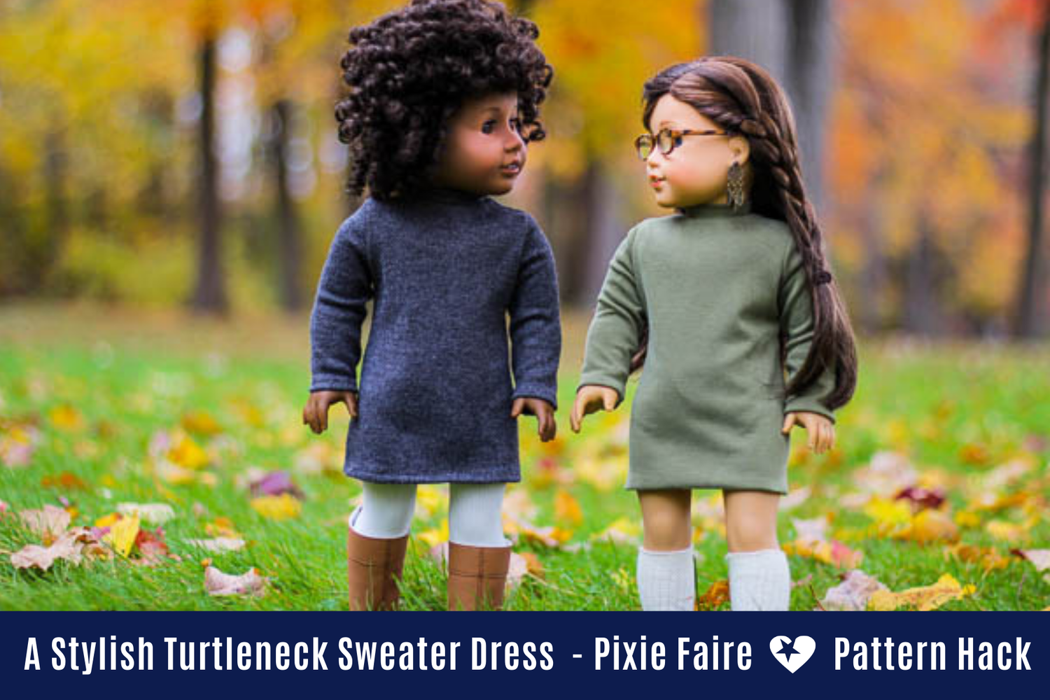 A Stylish Turtleneck Sweater Dress: Pixie Faire Pattern Hack