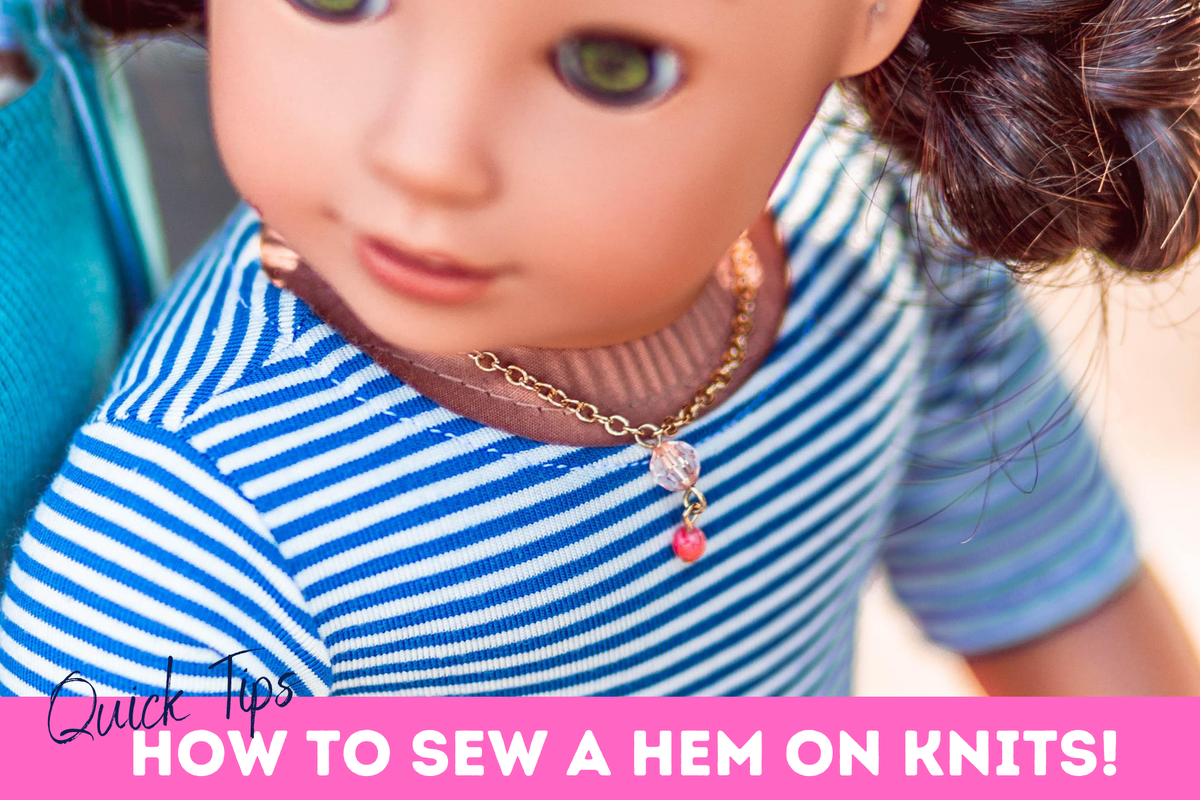 How To Sew A Hem On Knit Fabrics - The Coffee Filter Trick