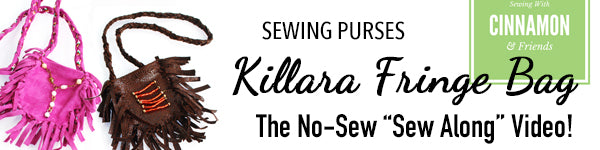 Sewing Purses - The Killara Fringe Bag No-Sew Sew Along