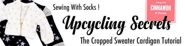 Sewing With Socks - The Cropped Cardigan Tutorial