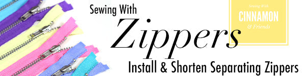 Zippers - How to Install and Shorten a Separating Zipper