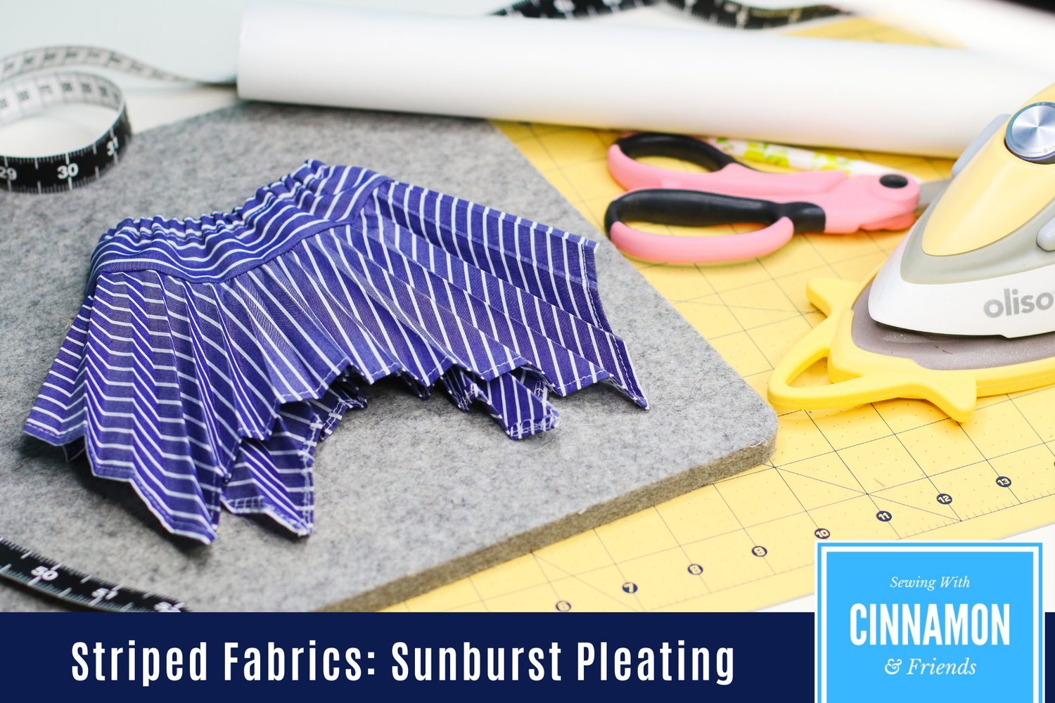 Sewing With Striped Fabrics: Sunburst Pleating