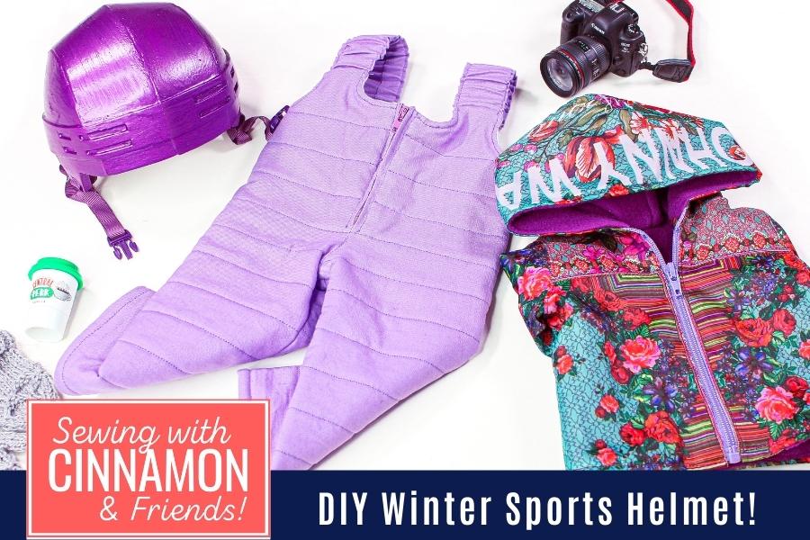 Sewing A Themed Wardrobe Winter Sports: DIY Foam Hemlet