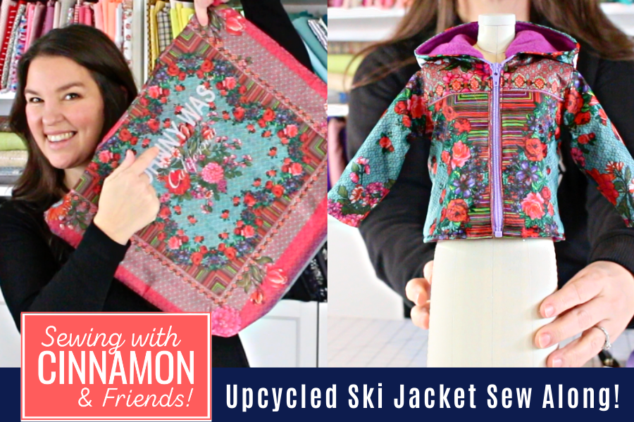 Sewing A Themed Wardrobe: Winter Sports  - The Johnny Was Springtime Fun Ski Jacket!
