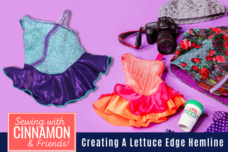 Sewing A Themed Wardrobe Winter Sports: A Lettuce Edge Hemline Tutorial