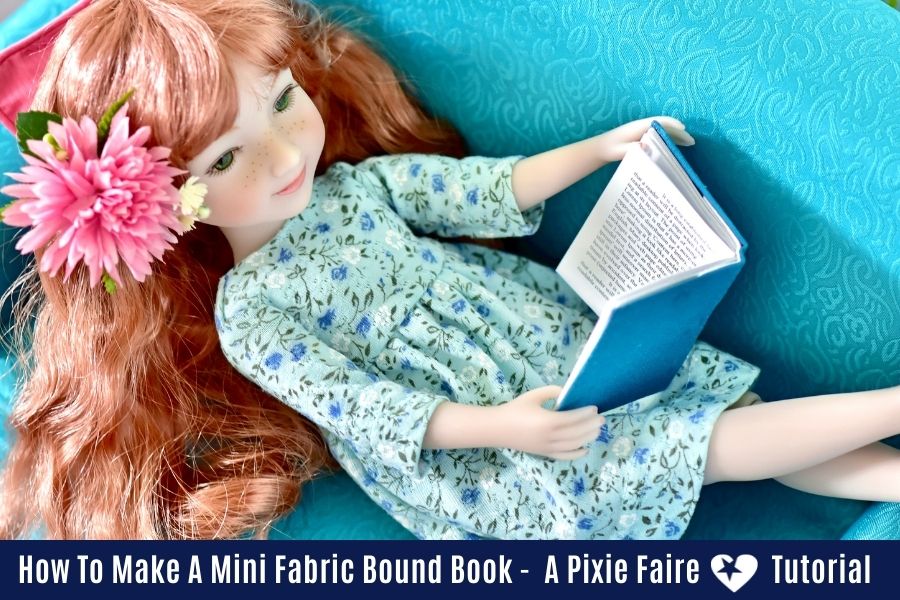 How To Make A Miniature Fabric Bound Book