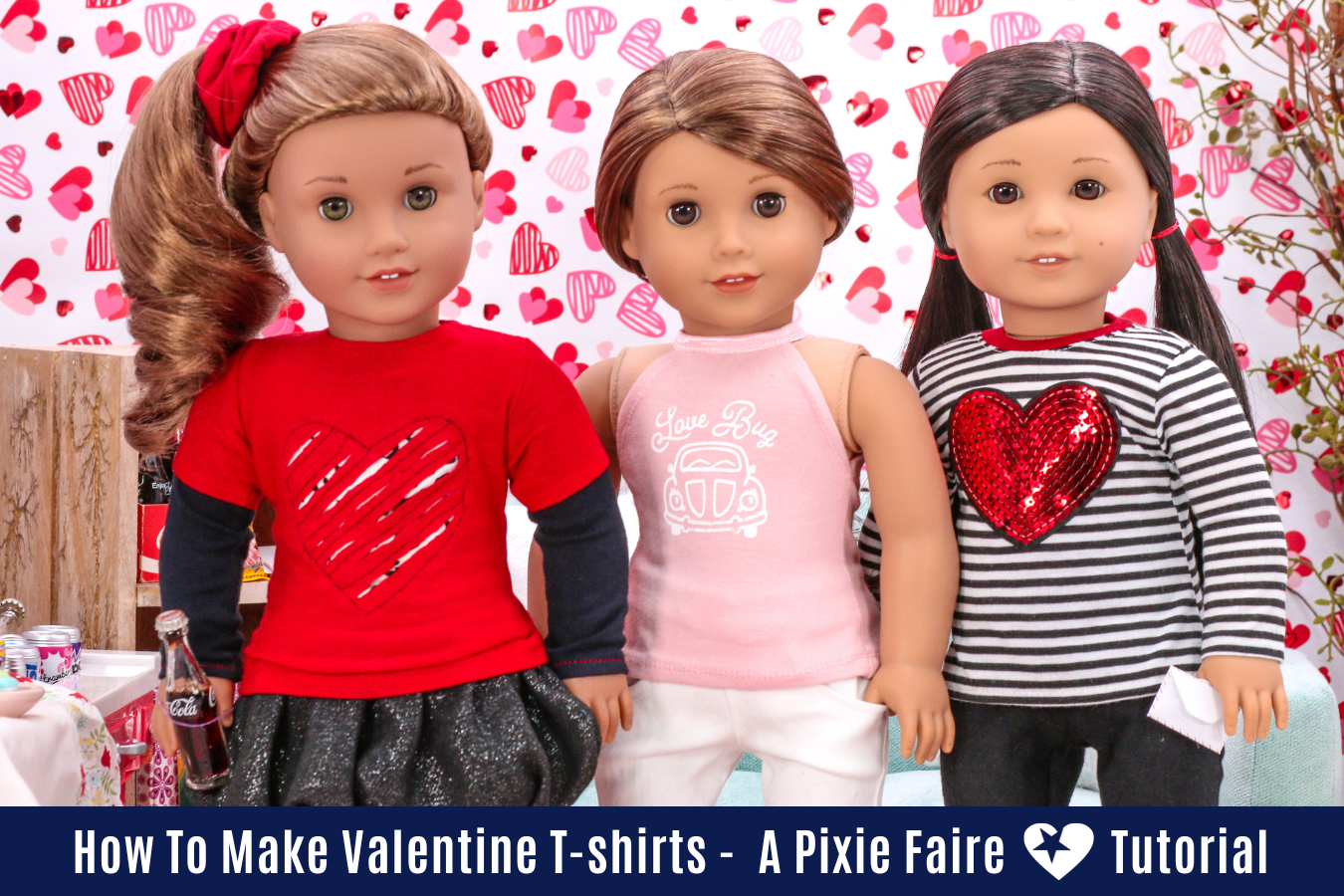 How-To Make A Valentine's Day T-shirt For Dolls