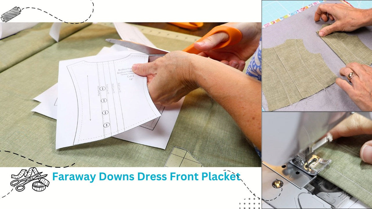 Sewing The Faraway Downs Dress - The Front Placket