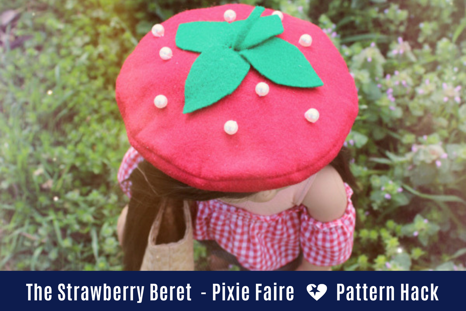 How To Make A Strawberry Beret For Your Dolls