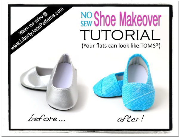 How To Make Doll Shoes Look Like TOMS