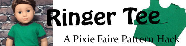 QTπ Doll Clothing Pattern Hack:  Ringer Tee