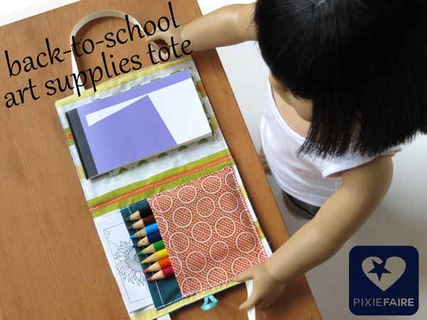 Back to School Art Supplies Tote