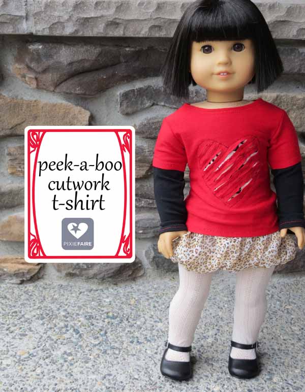 Peek-a-boo round 2: cutwork tee