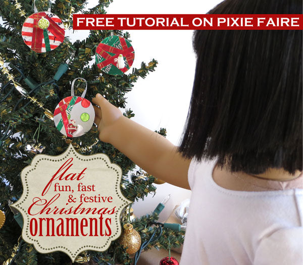 Fun, Flat, Festive Christmas Ornaments
