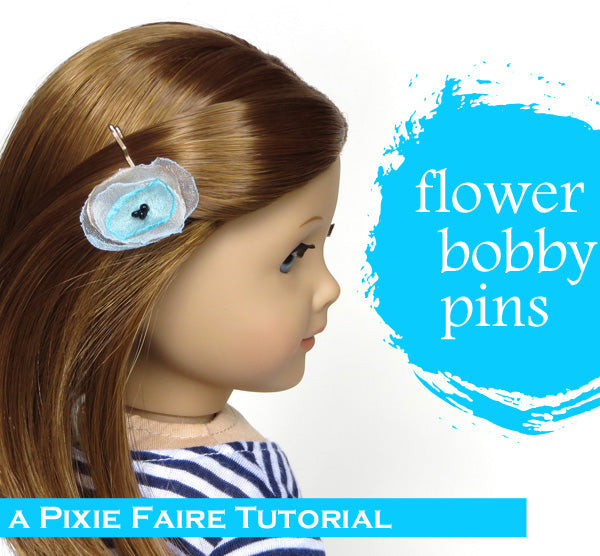 Easy Flower Bobby Pins
