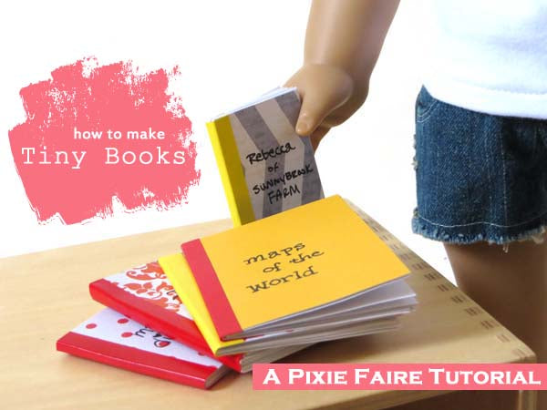 How to make tiny, doll-sized books