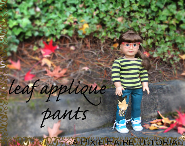 Leaf Applique Jeans