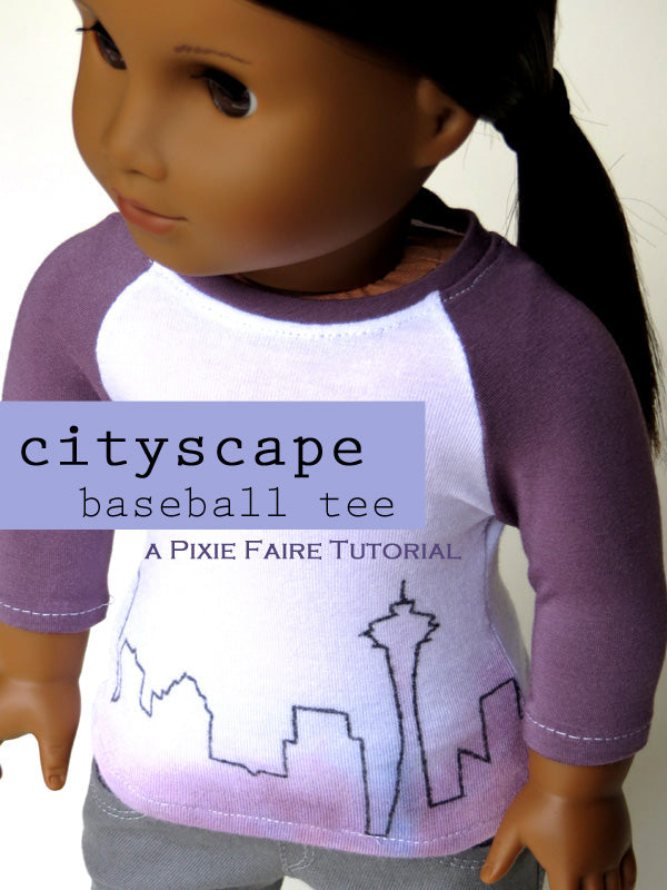 Cityscape Baseball Tee
