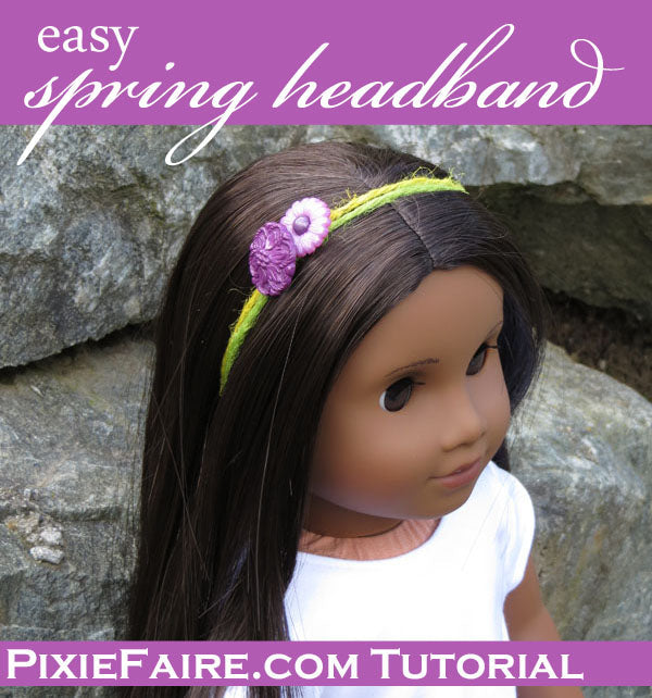 Easy Spring Headband for Dolls