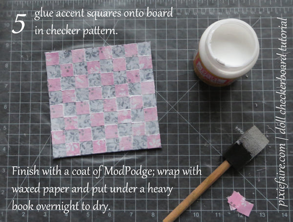 How to make an 18" doll sized checkerboard