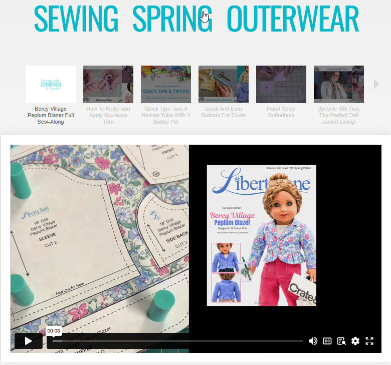 SWC Classes Sewing Spring Outerwear Master Class Video Course Pixie Faire