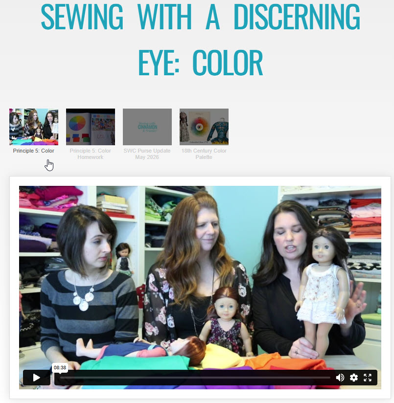 SWC Classes Sewing With A Discerning Eye: Color Pixie Faire
