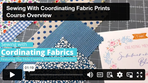 SWC Classes Sewing With Coordinating Print Fabrics Master Class Video Course Pixie Faire