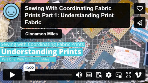SWC Classes Sewing With Coordinating Print Fabrics Master Class Video Course Pixie Faire
