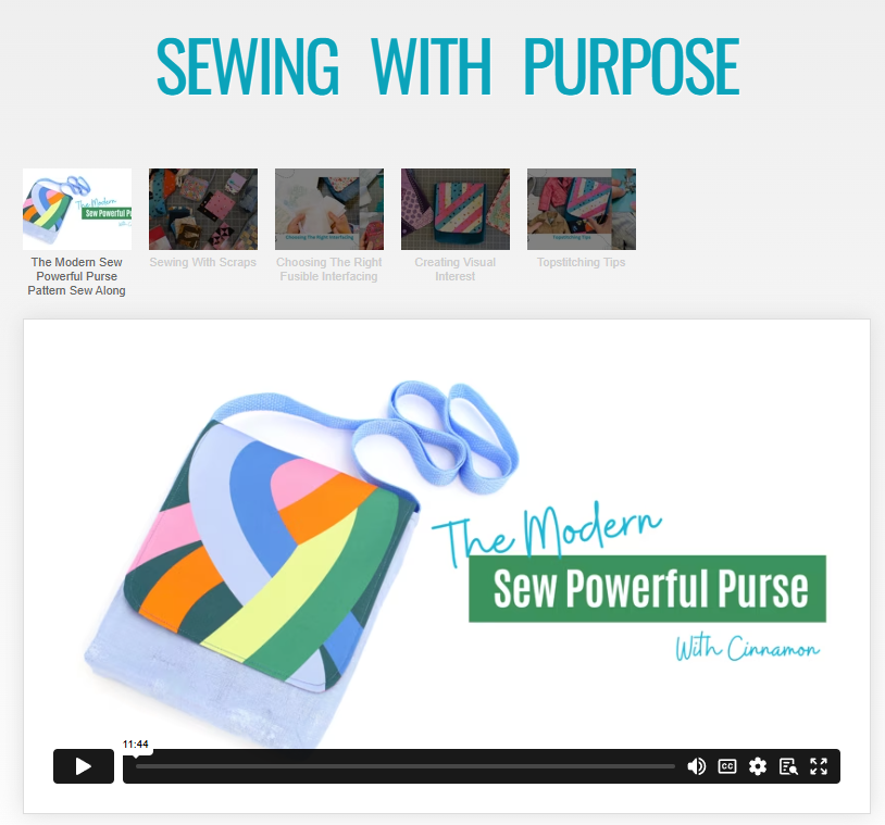 SWC Classes Sewing With Purpose Master Class Video Course Pixie Faire