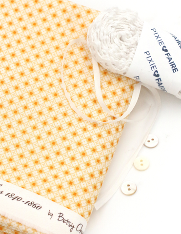 Pixie Faire Pixie Packs Pixie Pack 1850s Girls Dress Kit - Sallys Stitches Honey Pixie Faire