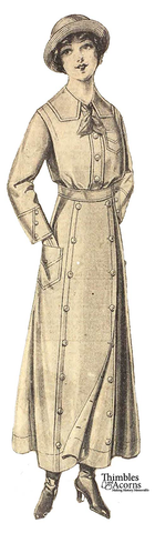 Thimbles and Acorns 18 Inch Historical Edwardian Bicycle Skirt 18" Doll Clothes Pattern Pixie Faire