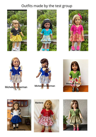 Lady Fox Boutique 18 Inch Modern Darya Outfit 18 Inch Doll Clothes Pattern Pixie Faire