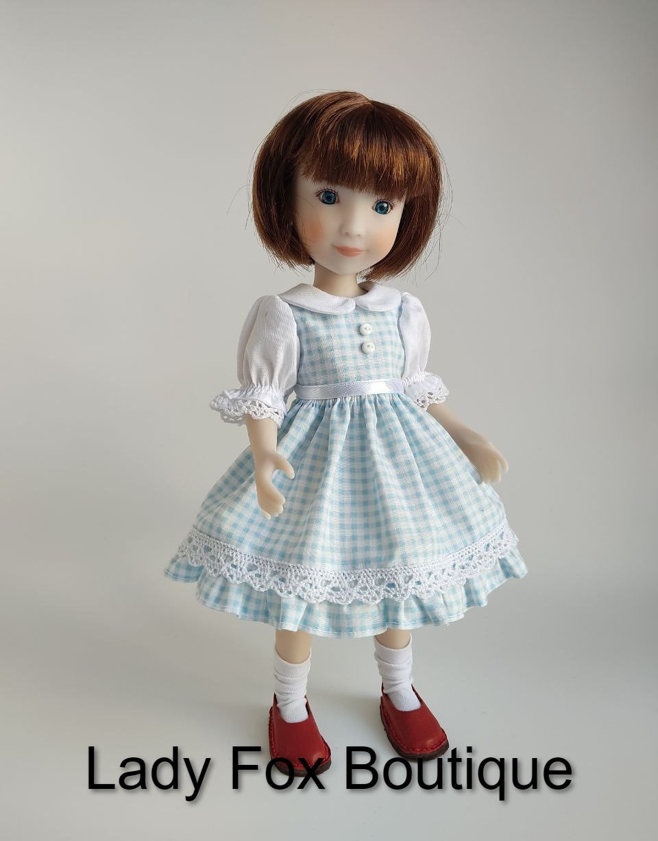 Lady Fox Boutique Siblies Glasha Dress Doll Clothes Pattern for 12" Siblies Dolls Pixie Faire