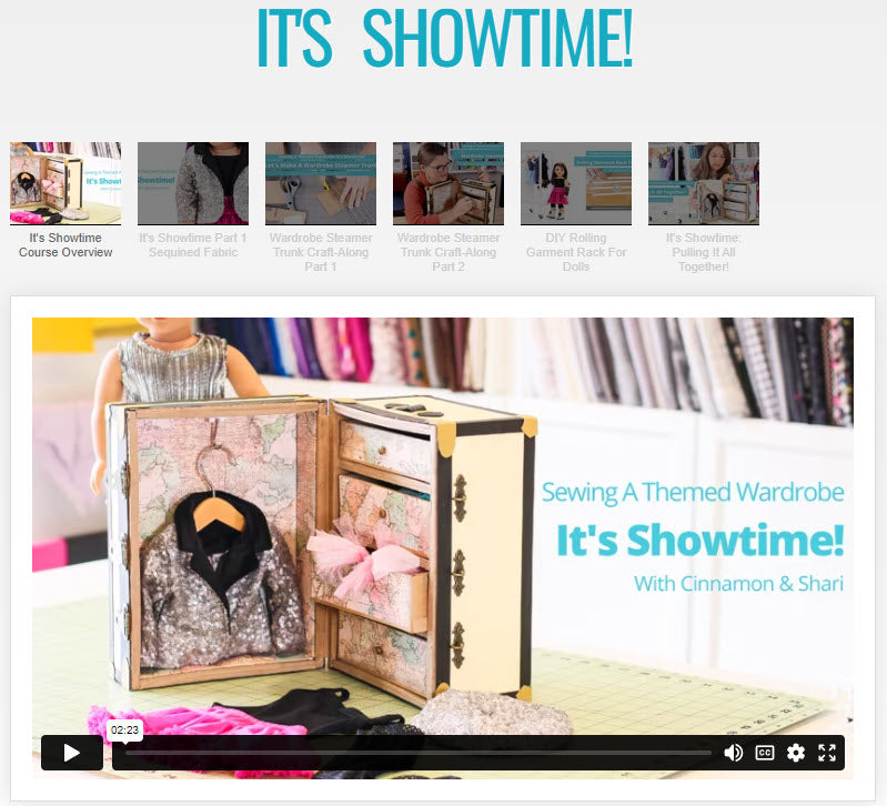 SWC Classes Sewing A Themed Wardrobe: It's Showtime! Master Class Video Course Pixie Faire